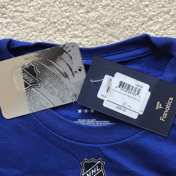 BRAND NEW MATTHEWS 34 Toronto Maple Leafs T Shirt size Medium - Picture 6 of 6